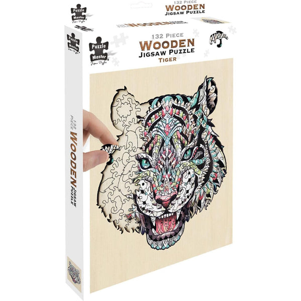 Tiger Wooden Puzzle - 132pc - Brain Spice