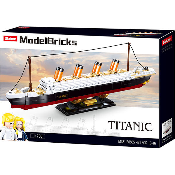 Titanic - Scale 1 to 700 - Model Bricks 481pcs - Brain Spice