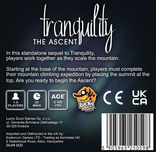 Tranquility - The Ascent - Kickstarter Edition - Brain Spice