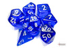 Translucent Blue-White - Polyhedral 7-Dice Set - Brain Spice