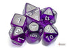Translucent Purple-White - Polyhedral 7-Dice Set - Brain Spice