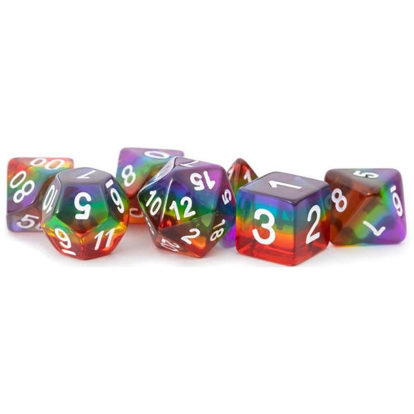 Translucent Rainbow 7-Dice Set - Brain Spice