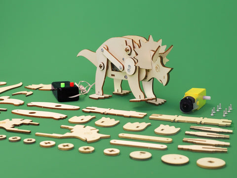 Triceratops - Dinosaur Robot DIY Kit - Brain Spice
