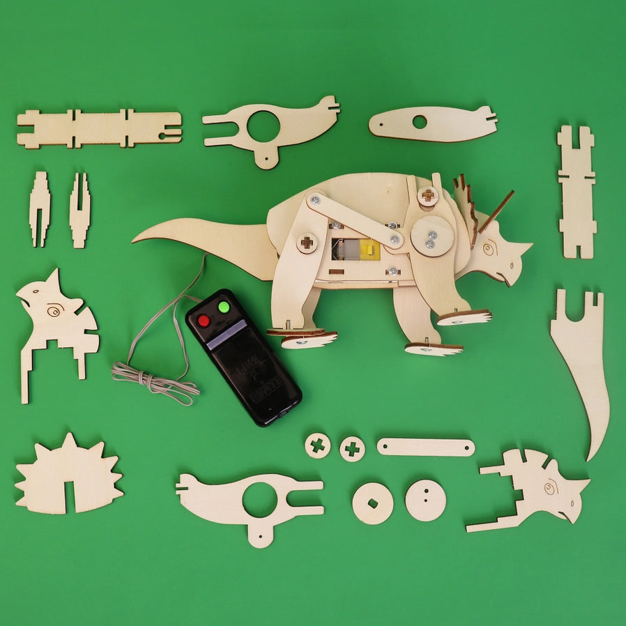 Triceratops - Dinosaur Robot DIY Kit - Brain Spice