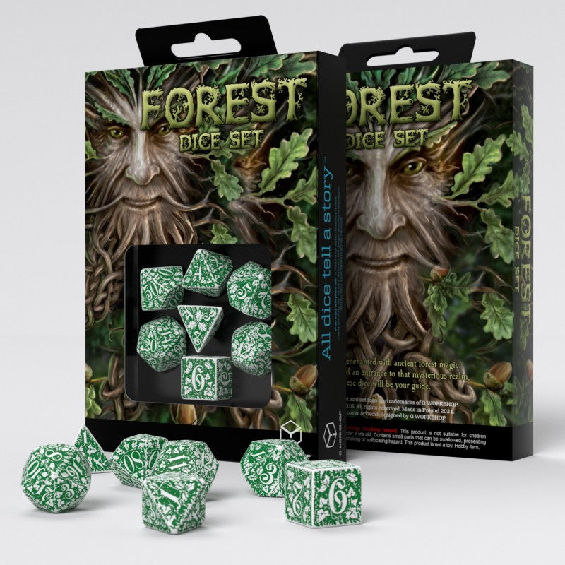 Tundra - Forest 7-Dice Set - Brain Spice