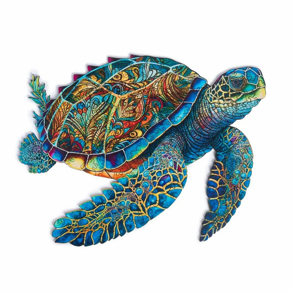 Turtle Puzzle - Wooden Jigsaw 9.2 x 11.2 inch