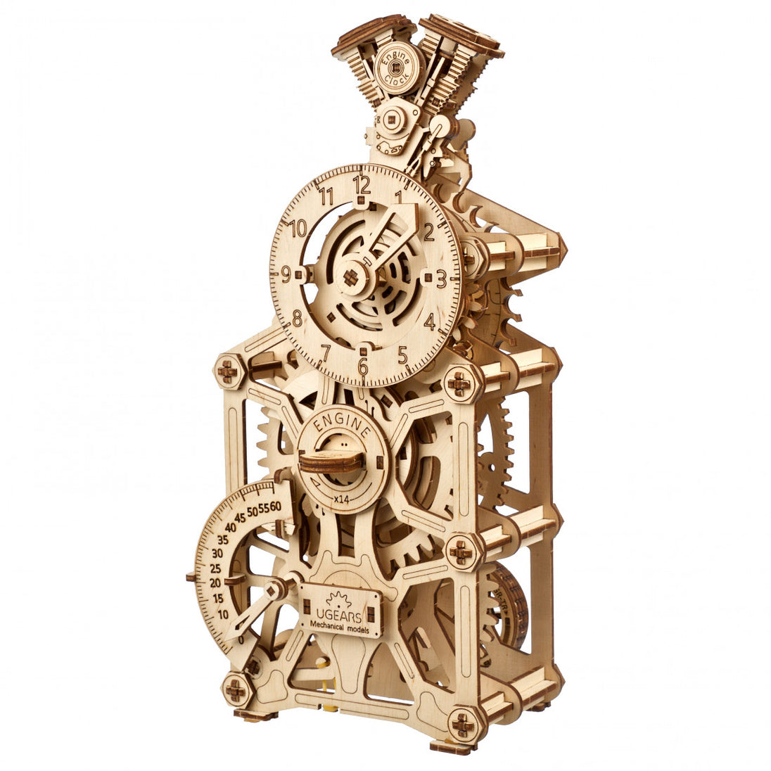 Ugears Engine Clock - uGears – Brain Spice