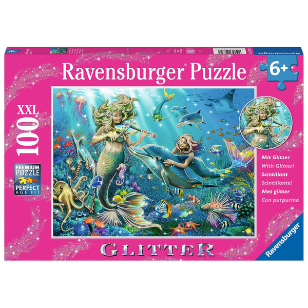 Underwater Beauties Glitter Puzzle - 100pc - Brain Spice