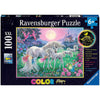 Unicorns In The Moonlight - Jigsaw 100pc - Brain Spice