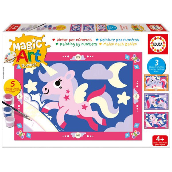 Unicorns - Magic Art Number - Brain Spice