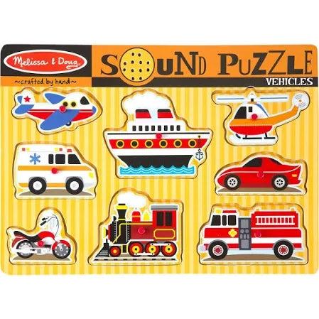 Vehicles Sound Puzzle - Brain Spice
