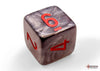 Velvet Black-Red - Polyhedral 7-Dice Set - Brain Spice