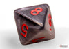 Velvet Black-Red - Polyhedral 7-Dice Set - Brain Spice