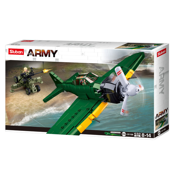 WW2 A6M Zero - Model Bricks 560pcs - Brain Spice