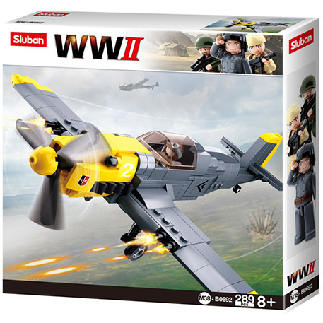 WW2 Messerschmitt BF-109 Fighter - Model Bricks 289pcs