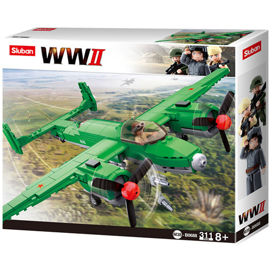 WW2 Tupolev TU-2 Bomber - Model Bricks 311pcs