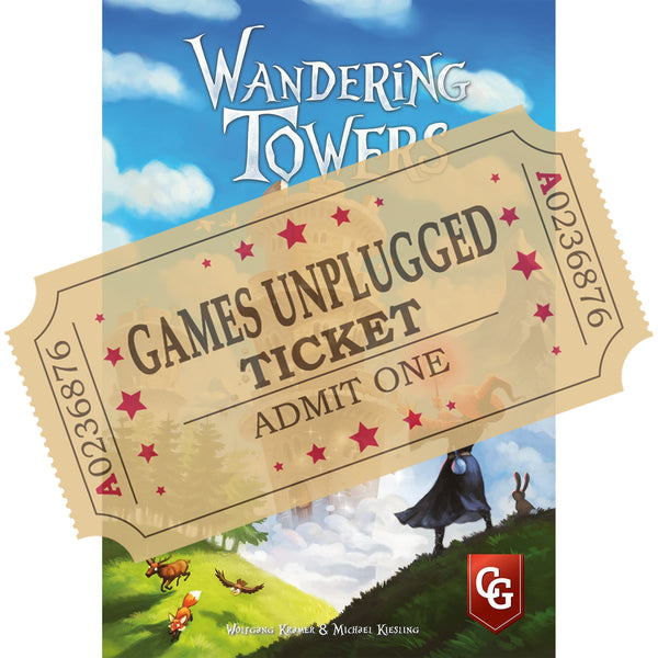 Wandering Towers - Games Unplugged Ticket - Brain Spice