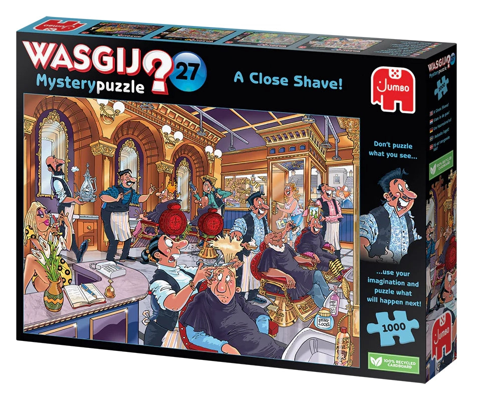 Wasgij Mystery 27 - A Close Shave - Wasgij - 1000pc - Brain Spice