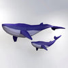Whale Origami Model - 3D Paper Art - Brain Spice