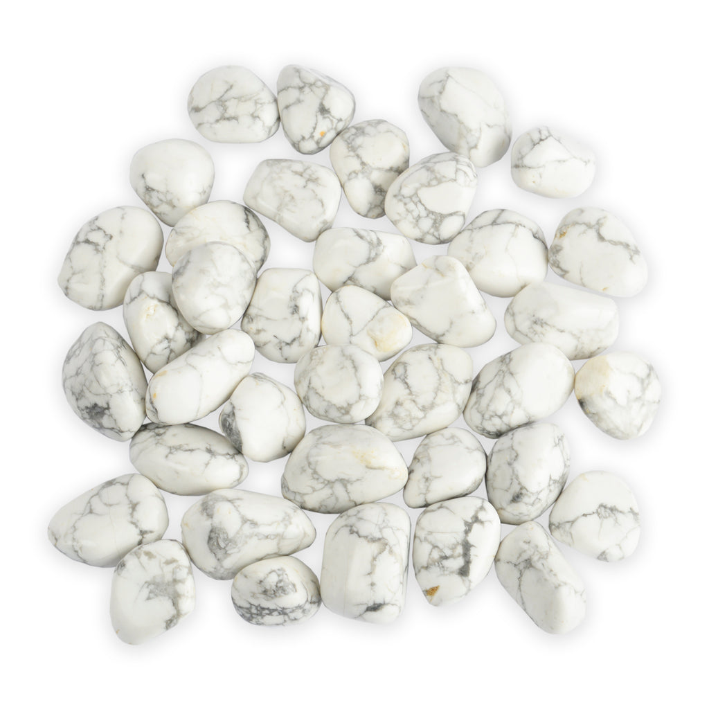 White Howlite Tumbled Stone - Brain Spice
