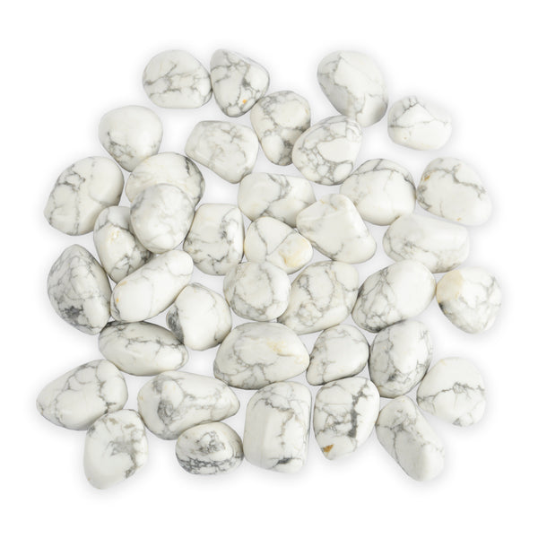 White Howlite Tumbled Stone - Brain Spice