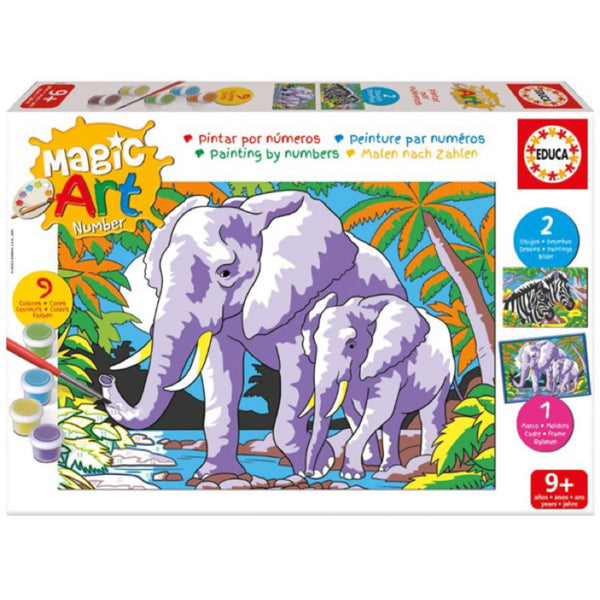 Wild Animals - Magic Art Number - Brain Spice