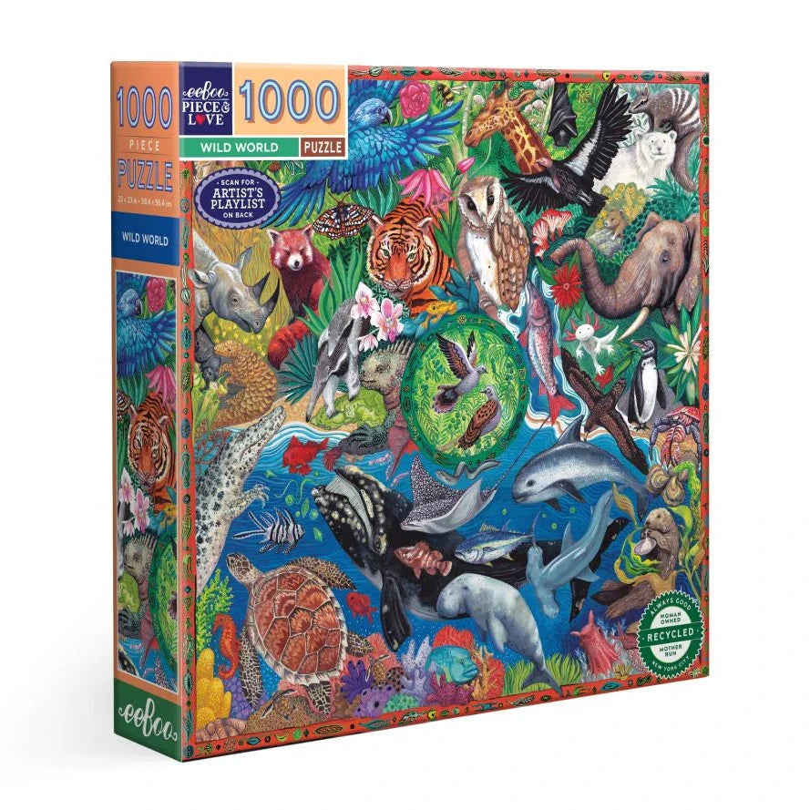Wild World - Jigsaw 1000pc - Brain Spice