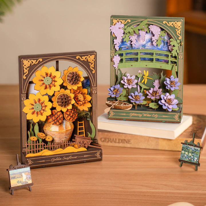 Wooden Bloom Glittering Water Lily - Brain Spice