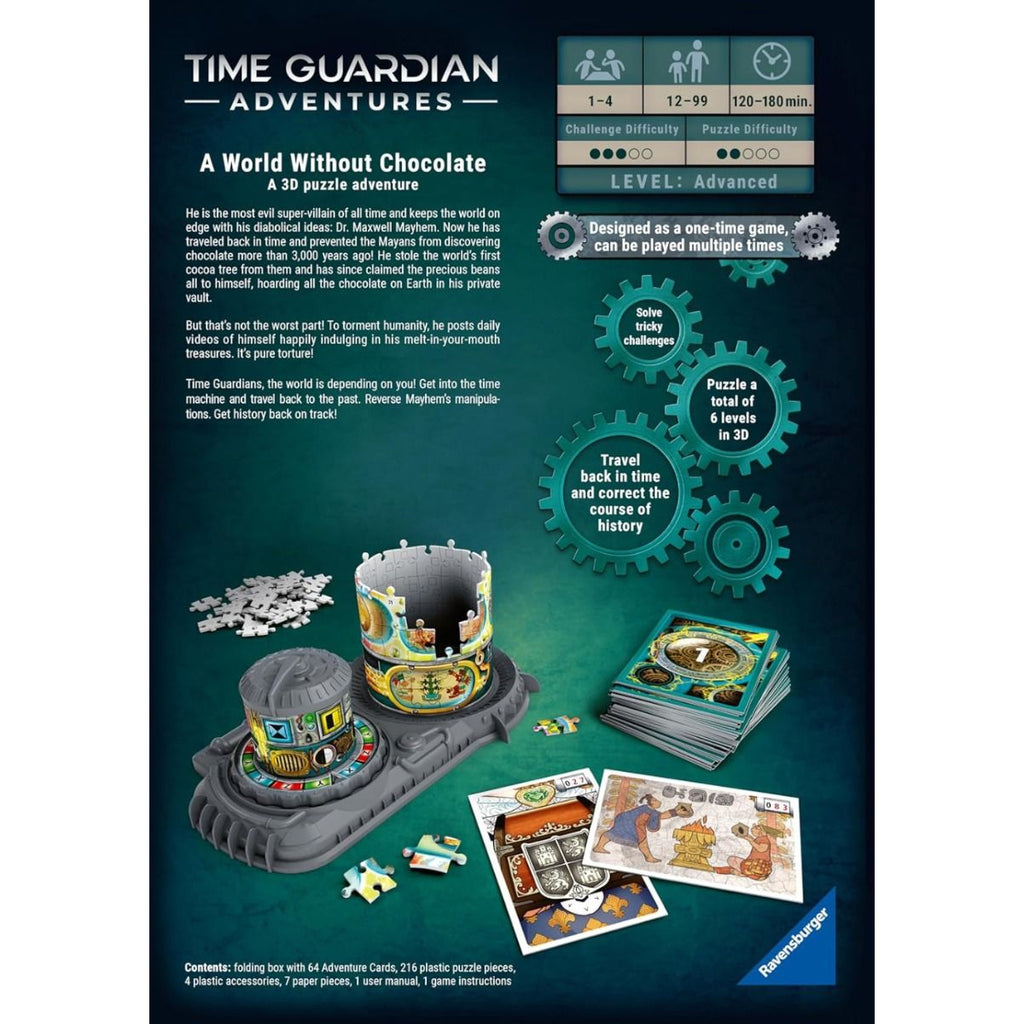 World Without Chocolate - Time Guardian Adventures 3D Jigsaw - 216pc - Brain Spice