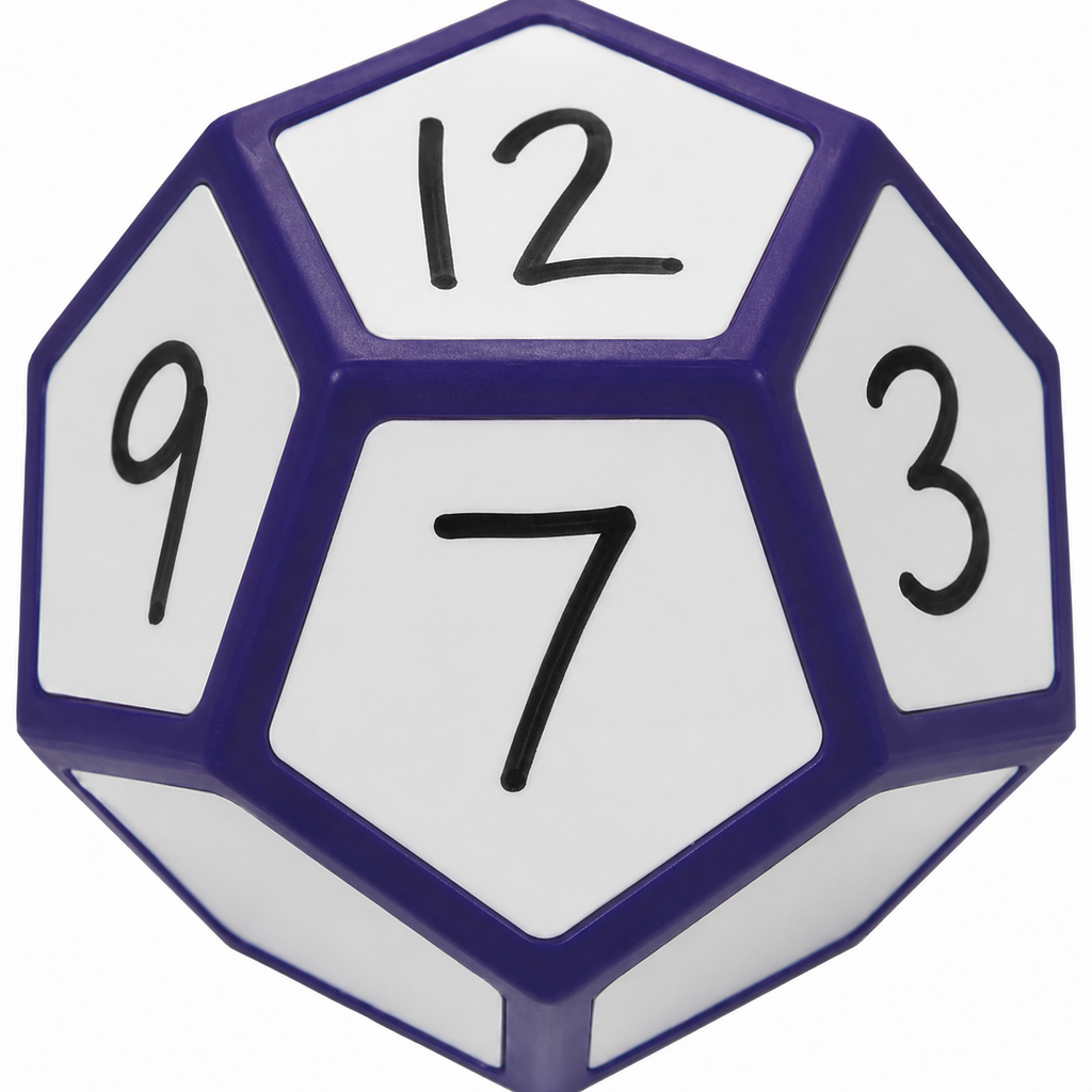Write On Wipe Off 12-Sided Dice - Brain Spice