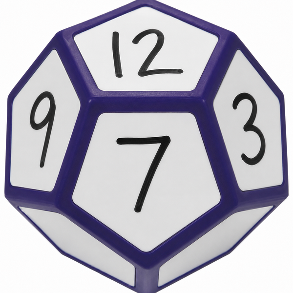 Write On Wipe Off 12-Sided Dice - Brain Spice