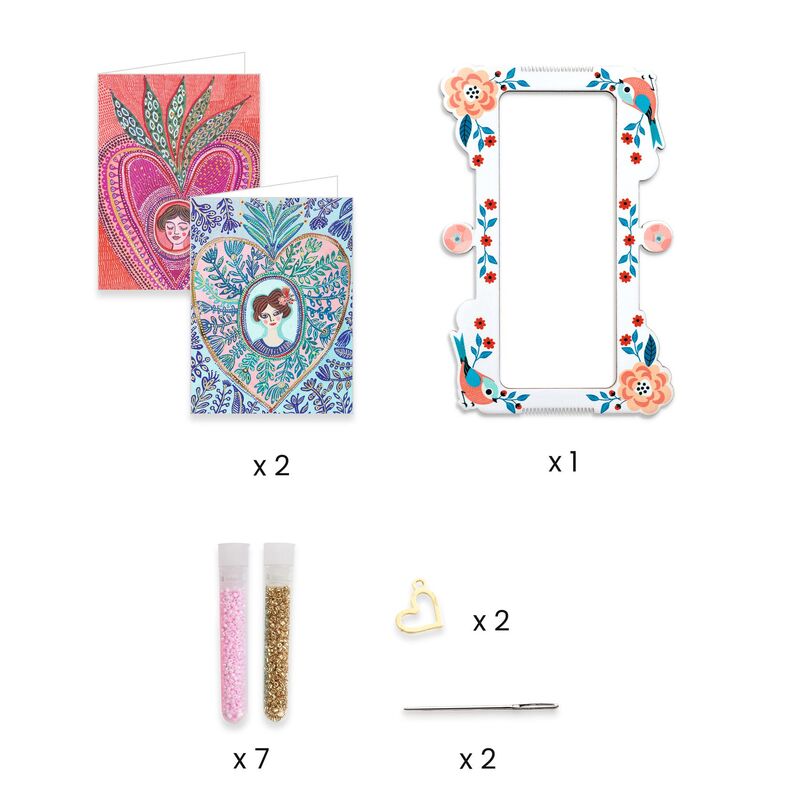 You & Me Miyuki & Hearts Beads Set - Brain Spice