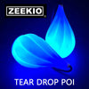 Zeekio Rechargeable Led Tear Drop Poi - Brain Spice