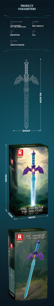 Zelda Master Sword - 820pc - Brain Spice