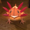 Axolotl Origami Table Lamp - 3D Paper Art - Brain Spice