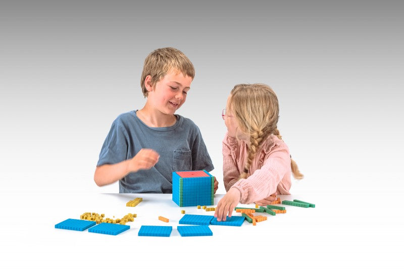 Base Ten Set - RE-Wood - 141 pcs - Brain Spice