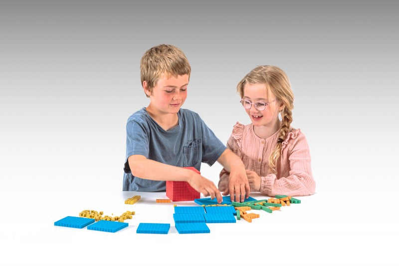 Base Ten Set - RE-Wood - 141 pcs - Brain Spice