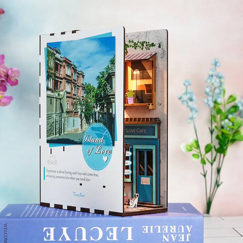 Island of Love - Miniature House Book Nook Kit - Brain Spice