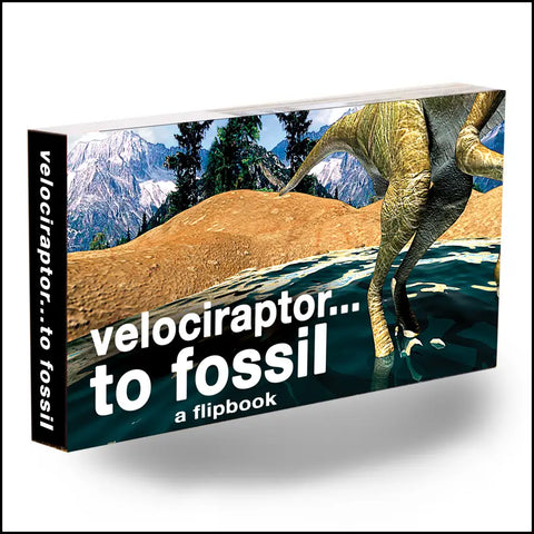 Velociraptor Dinosaur Flipbook - Brain Spice