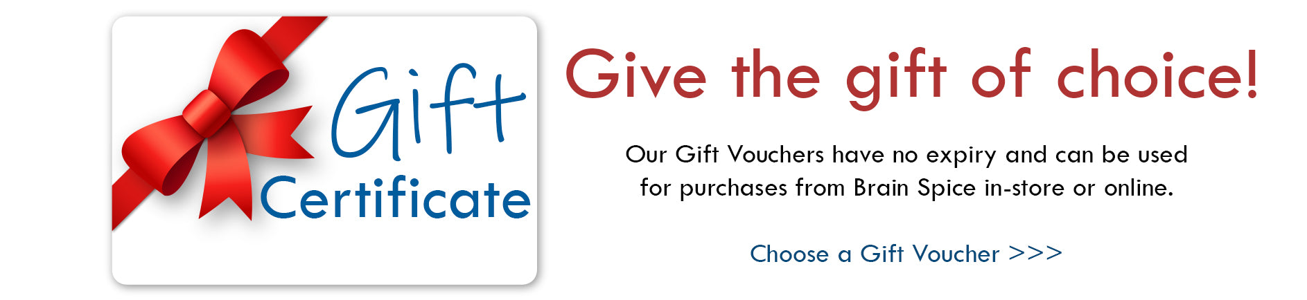 Brain Spice gift certificate