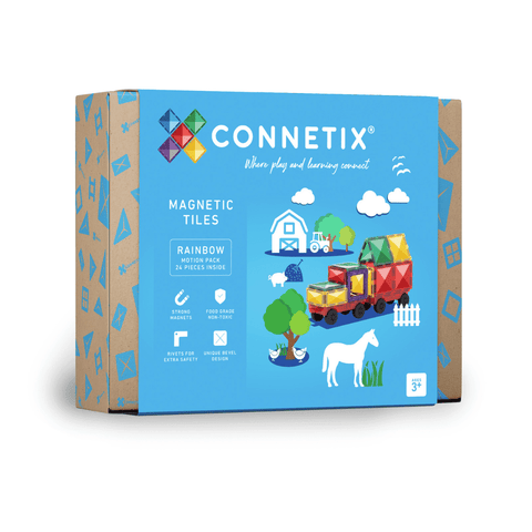 Rainbow Motion Pack - Connetix - 24pc - Brain Spice