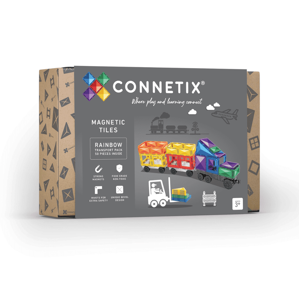 Rainbow Transport Pack - Connetix - 50pc - Brain Spice
