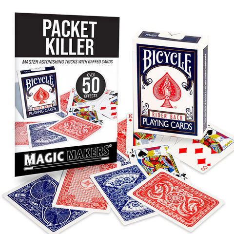 Packet Killer - Over 40 Tricks - With Magic Bicycle Deck - Brain Spice