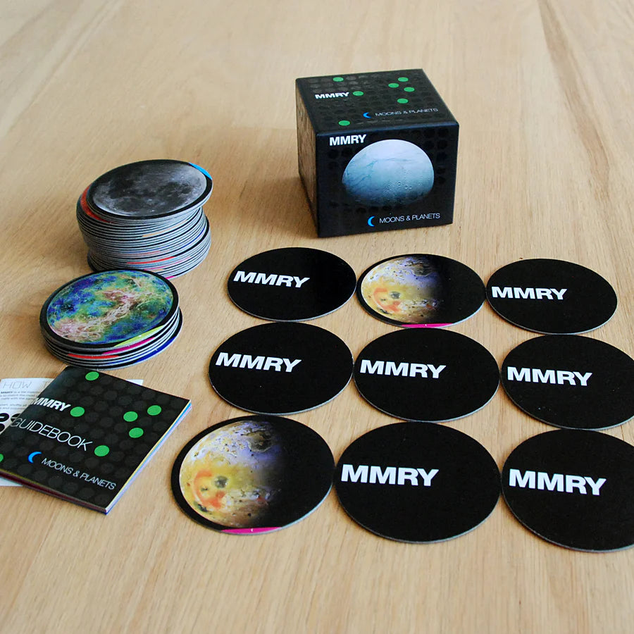 Moons and Planets Memory Match Game - Brain Spice