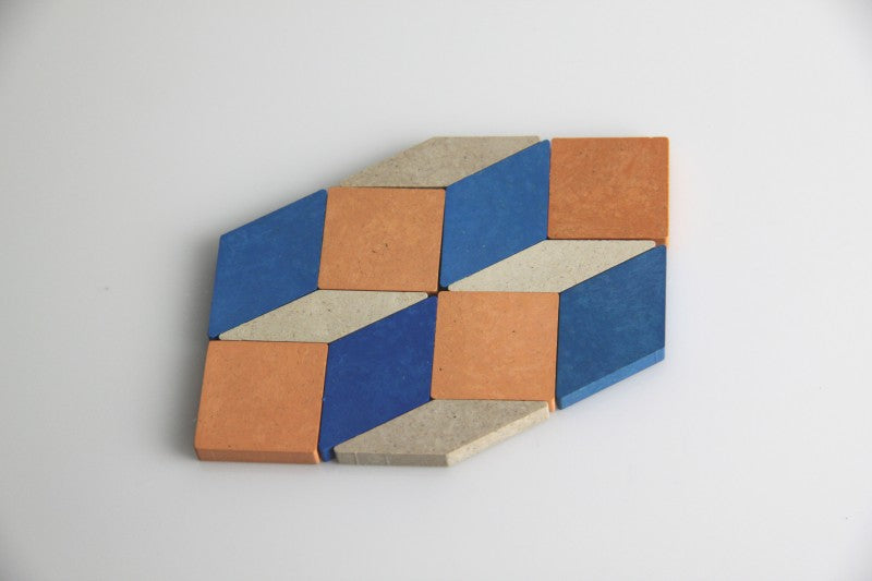 Pattern Blocks - RE-Wood - 250 pcs - Brain Spice