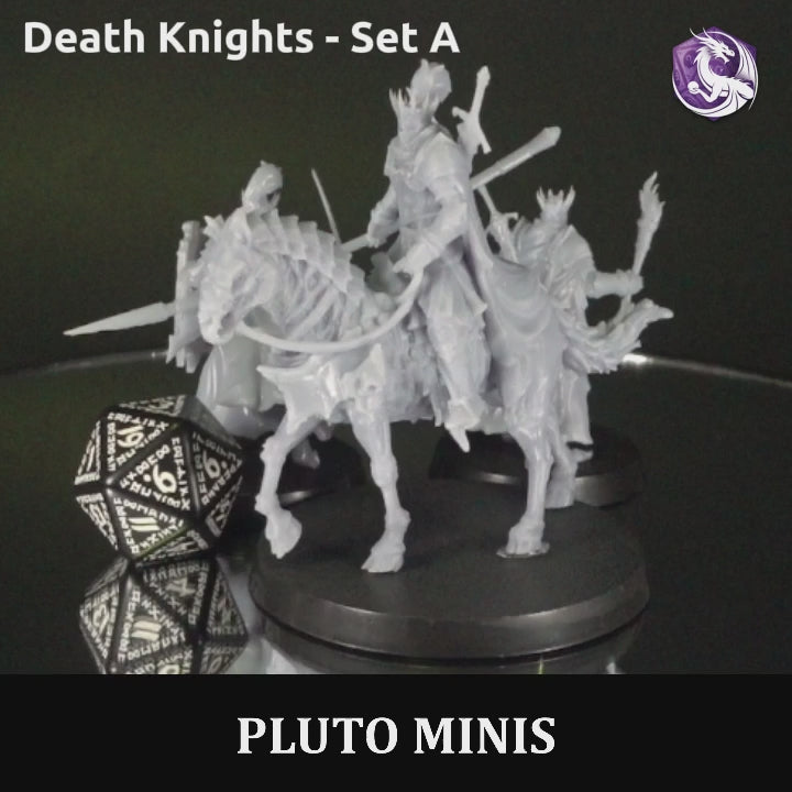 Death Knights Set A - 3 Figurines - Brain Spice