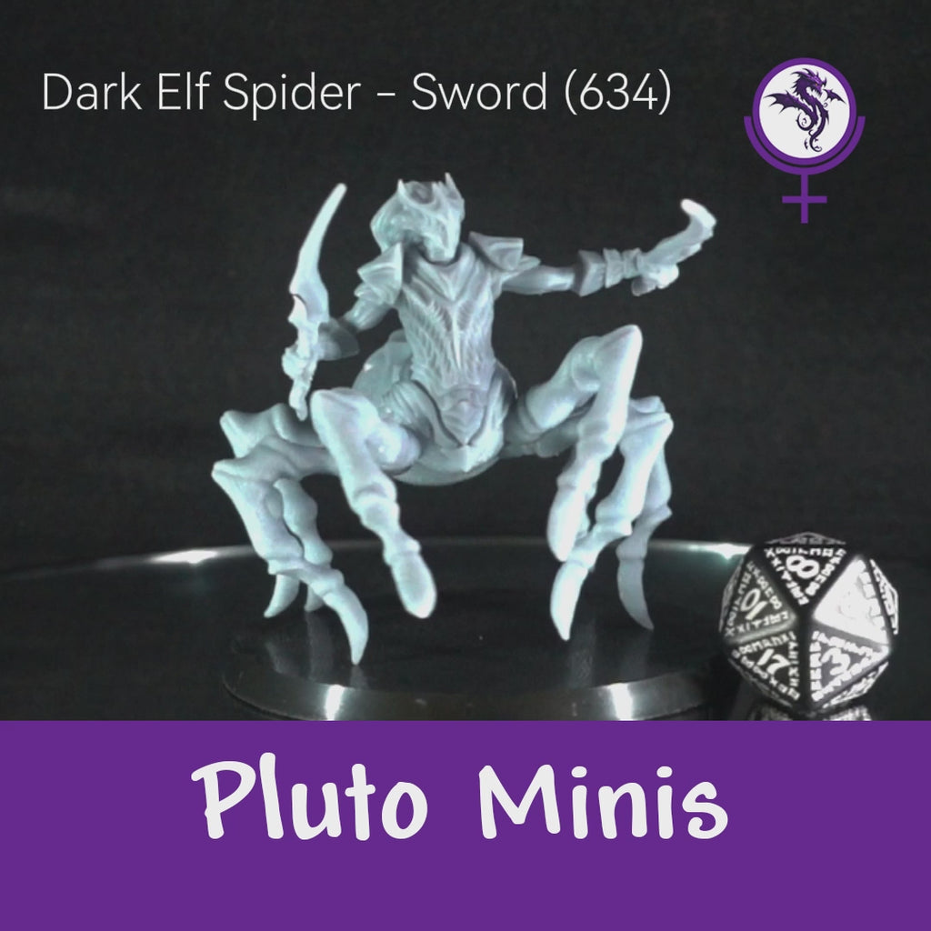 Dark Elf Spider with Sword - Brain Spice