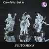 Crowfolk Set A - 6 Figurines - Brain Spice