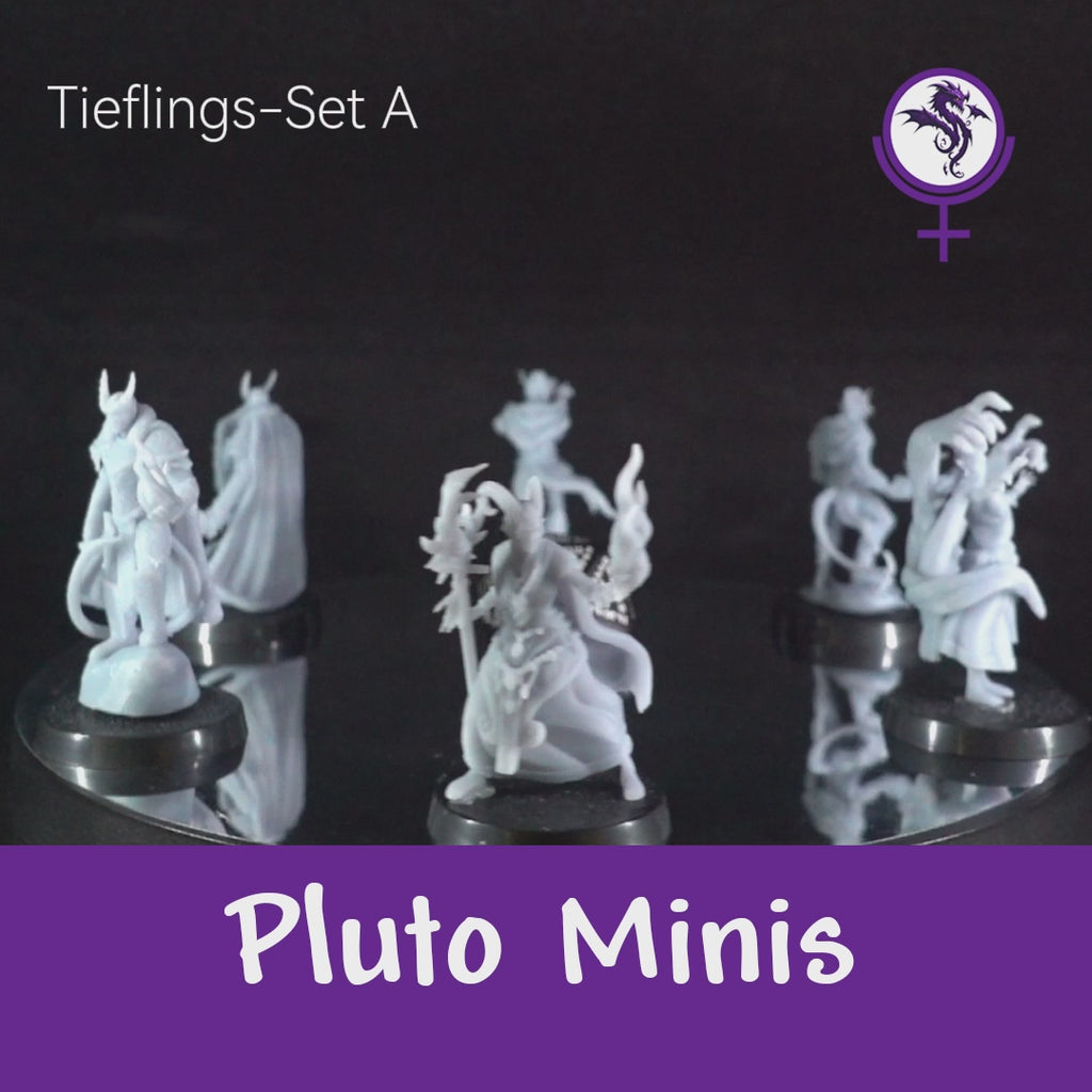 Tieflings Set A - 6 Figurines - Brain Spice
