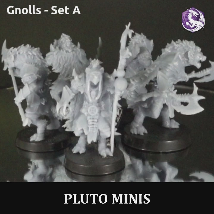 Gnolls Set A - 5 Figurines - Brain Spice